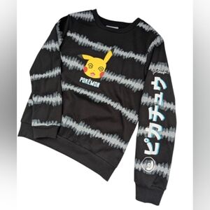 NWOT Pokemon Unisex Kids (Large/10-12) Pikachu Pull-Over Fleece Lined Sweatshirt